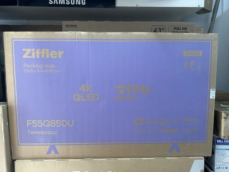 Ziffler 55 4K Qled Googl tv 120 hz — фото 3