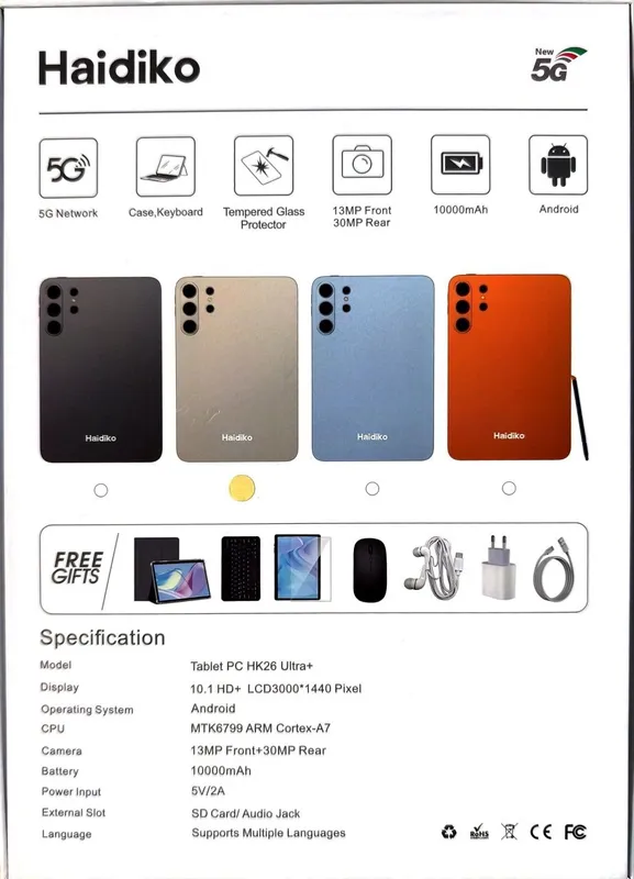 Планшет Haidiko HK26 Ultra+ 32GB/1TB, новый 3 Планшет Haidiko HK26 Ultra+ 32GB/1TB, новый 3