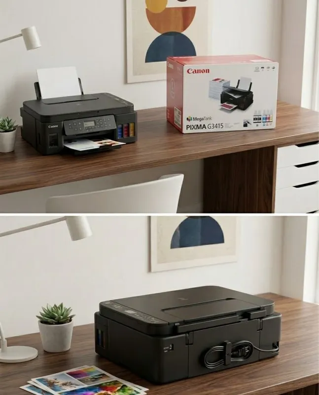 Canon PIXMA G3415 purkagichli ko‘p funksiyali qurilma (printer, skaner, nusxa ko‘chirgich, uzluksiz siyoh yetkazib berish tizimi bilan) IDEAL 1 Canon PIXMA G3415 purkagichli ko‘p funksiyali qurilma (printer, skaner, nusxa ko‘chirgich, uzluksiz siyoh yetkazib berish tizimi bilan) IDEAL 1