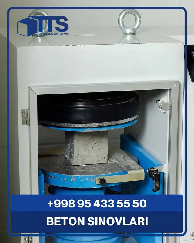 Beton sifatini tekshirish. Испытания бетон