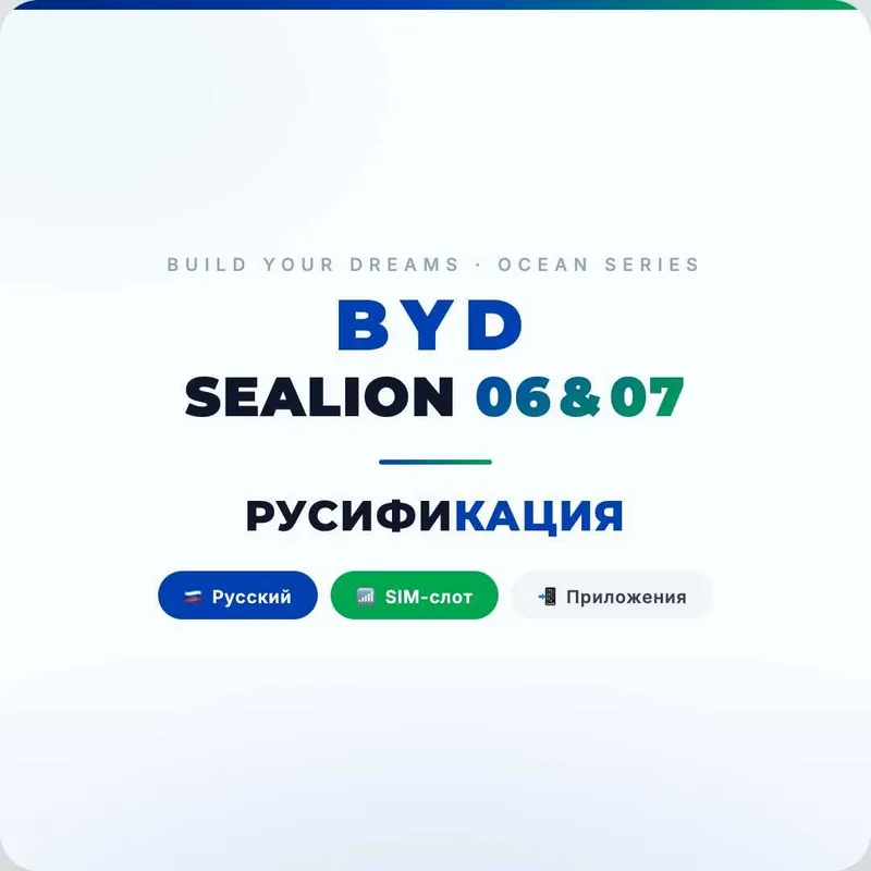 BYD Sealion 06/07 заговорит по-русски! SIM + Яндекс за 1 день