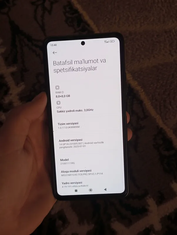 Xiomi Mi 11T 8+8 ram 256 Gb