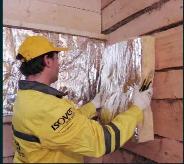 Isover sauna РОССИЯ стекловата с фольгой СКИДКА ОТ СКЛАДА — фото 2