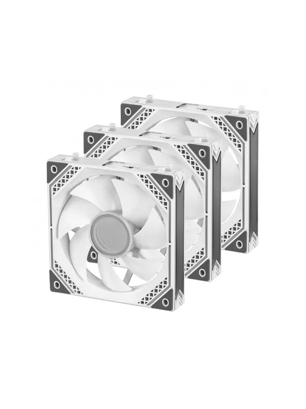 Вентиляторы 2E Gaming Air Cool Magic Mirror, ARGB, 120mm, 3шт, белая зеркальная рамка — фото 2