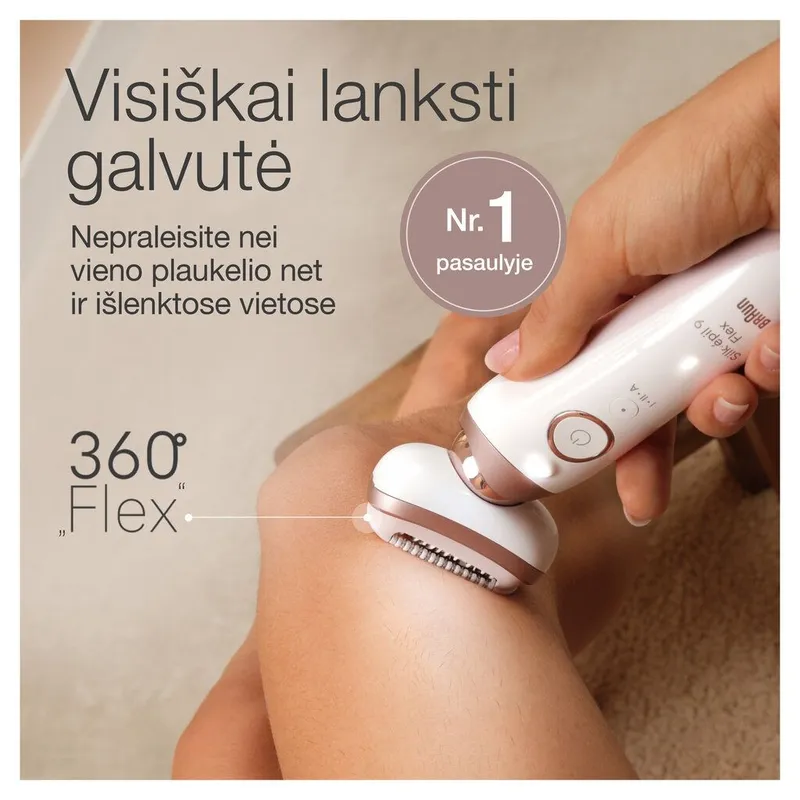 Епілятор Braun Silk-epil 9 Flex 9-030 3D 5 Епілятор Braun Silk-epil 9 Flex 9-030 3D 5