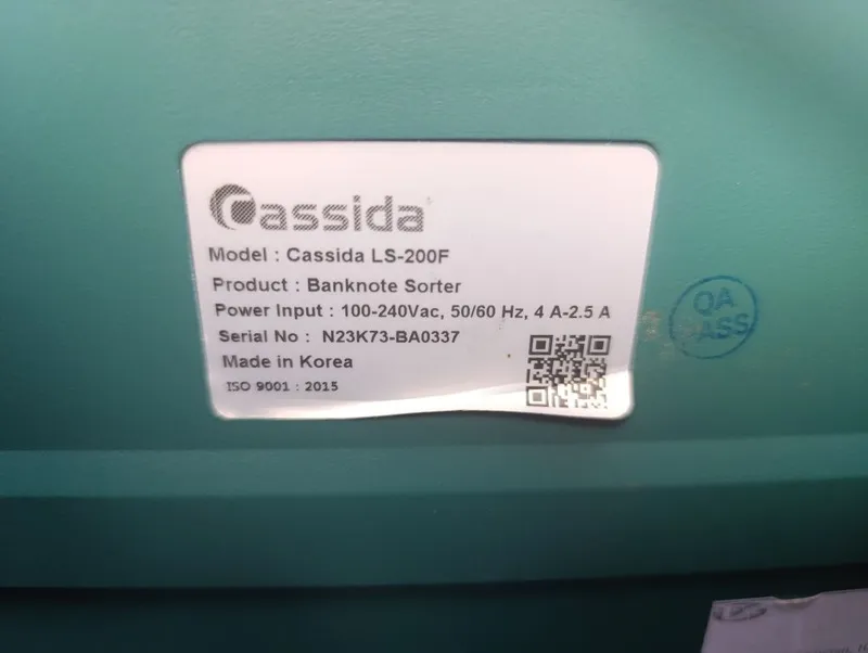 Cassida LS-200. Продам банковскую технику купюрасчетгая машина — фото 2