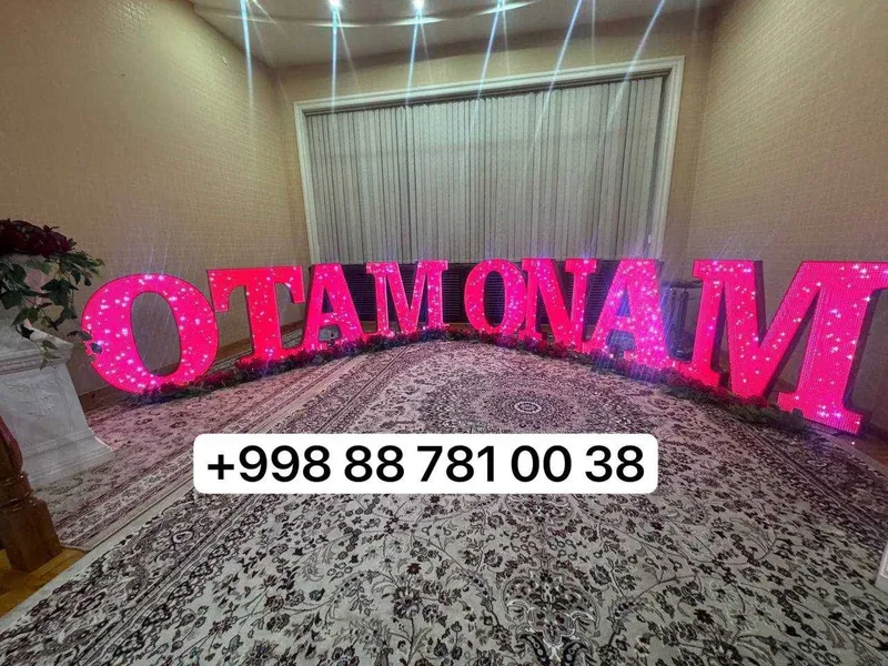Oformleniya Roddom Tug'ilgan kun Marry me Suniy Gullar bilan bezatamiz — фото 1