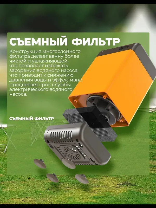 Аккумуляторный походный душ портативный — фото 4