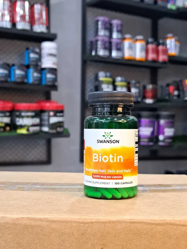 Swanson, Biotin, 5000 mkg, 100 kapsula Swanson, Biotin, 5000 mkg, 100 kapsula