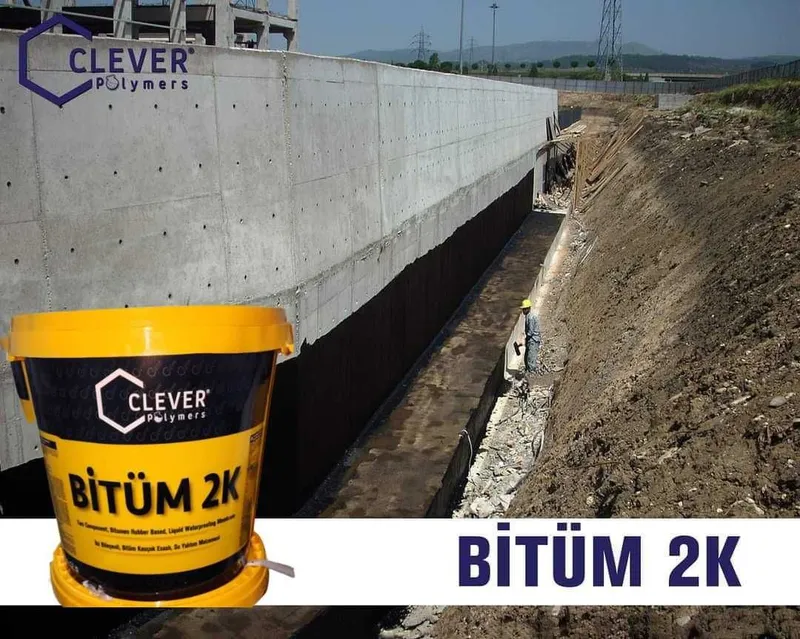 BITUM 2K гидроизоляция Двухкомпонентная на битумно-каучуковой основе — фото 2
