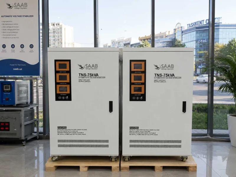 Стабилизатор напряженя 75 кВт SAAB латерный Stabilizator 75 KW 380w