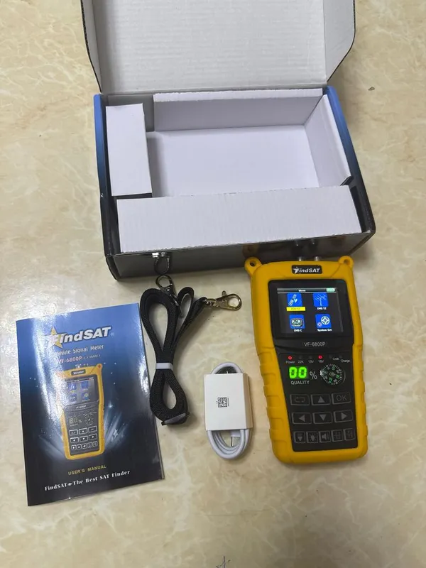 Портативный спутниковый измеритель сигнала FindSAT VF-6800P Combo Портативный спутниковый измеритель сигнала FindSAT VF-6800P Combo