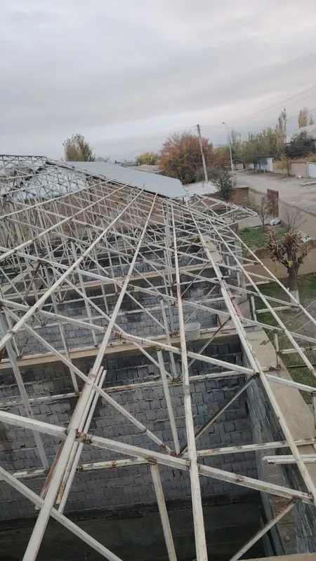 Навес том йопамиз Узбекистан буйлаб. Кантинер профил материялидан — фото 1