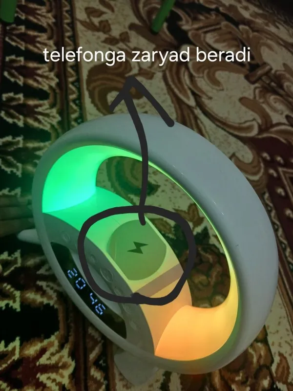 Led Wireless Charging Speaker 8 Led Wireless Charging Speaker 8