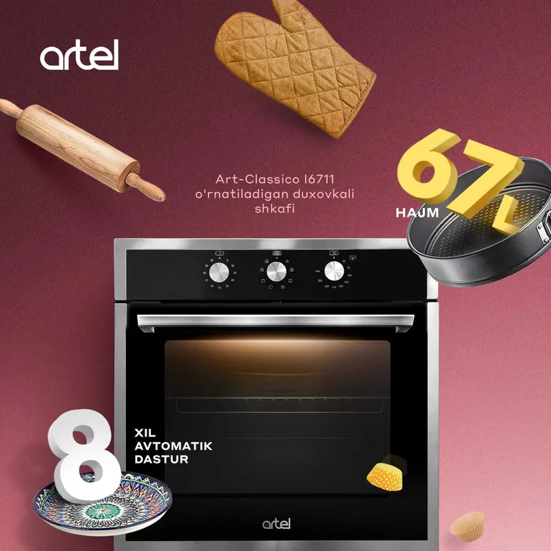 Духовой шкаф! Дёшево! ARTEL. Встраиваемый духовой шкаф! 1 Духовой шкаф! Дёшево! ARTEL. Встраиваемый духовой шкаф! 1