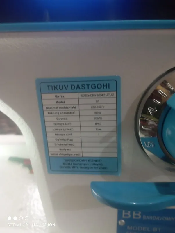 alyos tikuv mashinka yangi sifati alo