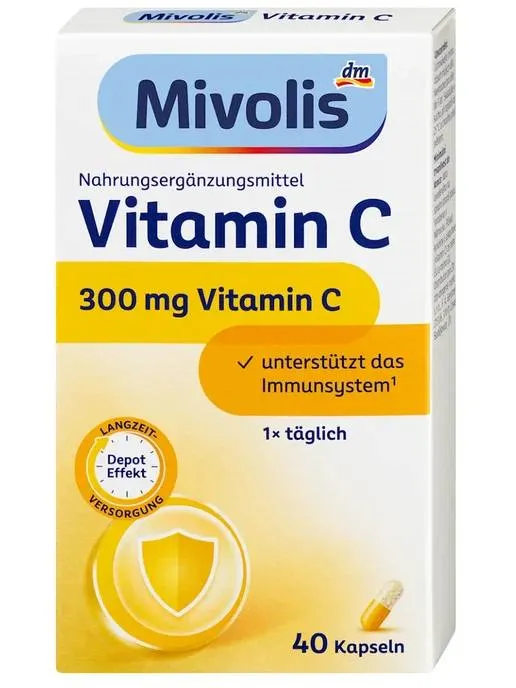 Mivolis Vitamin C Depot 300 mg vitamini, 40 dona Mivolis Vitamin C Depot 300 mg vitamini, 40 dona