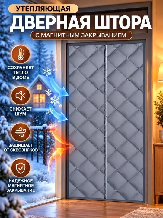 Штора для двери — отличное решение зимой 2 Штора для двери — отличное решение зимой 2