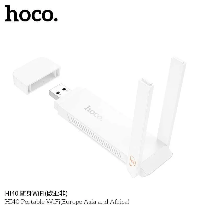 Hoco HI40 Переносной Wi-Fi 6 роутер Чипсет ZTE Micro-SIM 4G (150 Мбит) — фото 3
