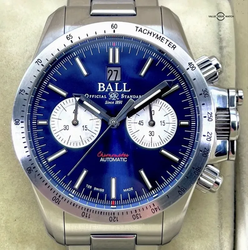 Швейцарские часы Ball, механический хронограф