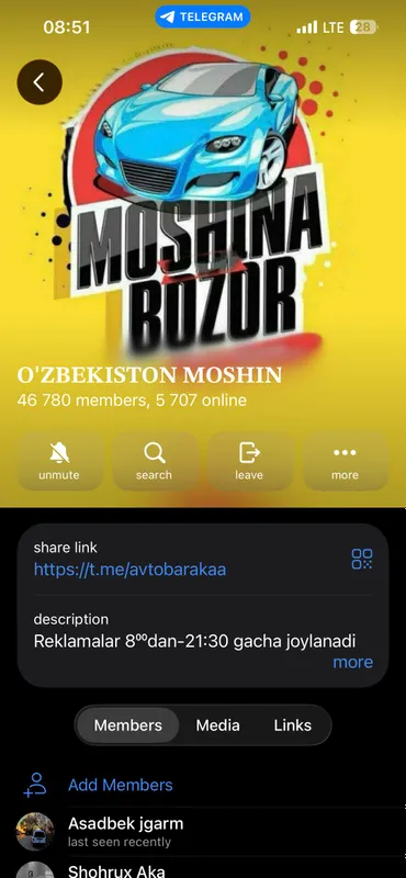 47000 jonli kanal bor reklama olamiz