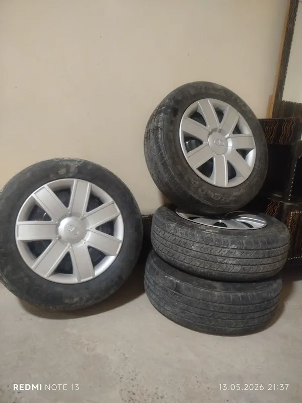 15 R gentra diska, bolon, kalpak. Komplekt.