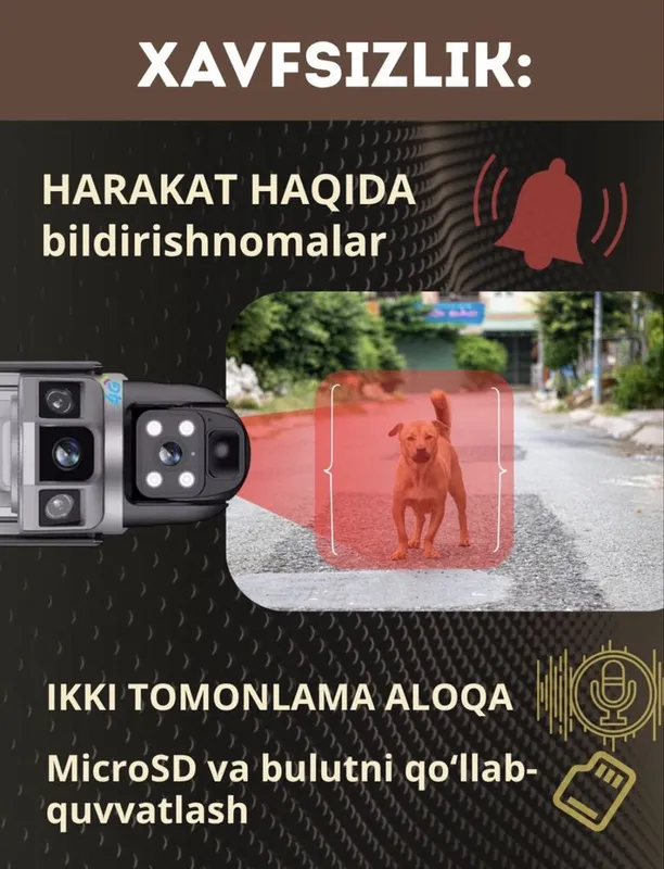 camera kamera 4G smart camera kuzatuv kamerasi — фото 4
