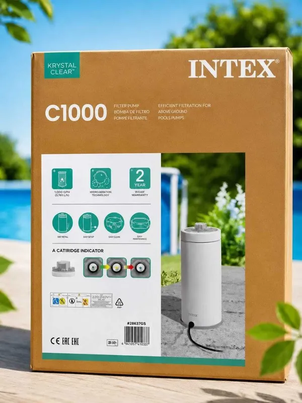 Basseynlar uchun filtr-nasos Intex, 3785 l/soat suvni tozalash 3 Basseynlar uchun filtr-nasos Intex, 3785 l/soat suvni tozalash 3