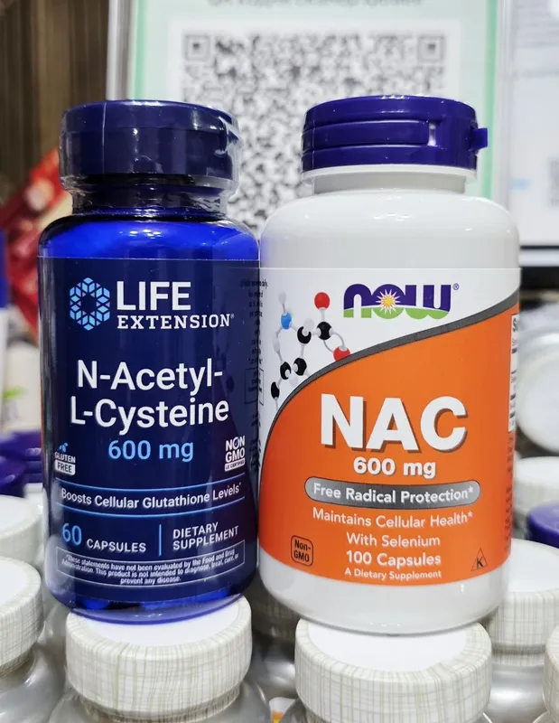 ДОСТАВКИ НЕТ NAC 600mg Now 100шт, Life Extension 60шт made in USA 1