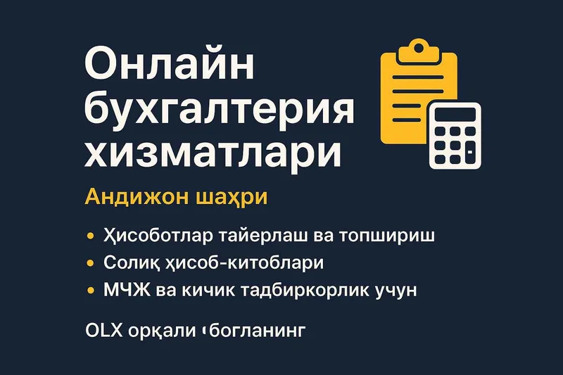 Buxgalteriya va xisobot xizmati Buxgalteriya va xisobot xizmati