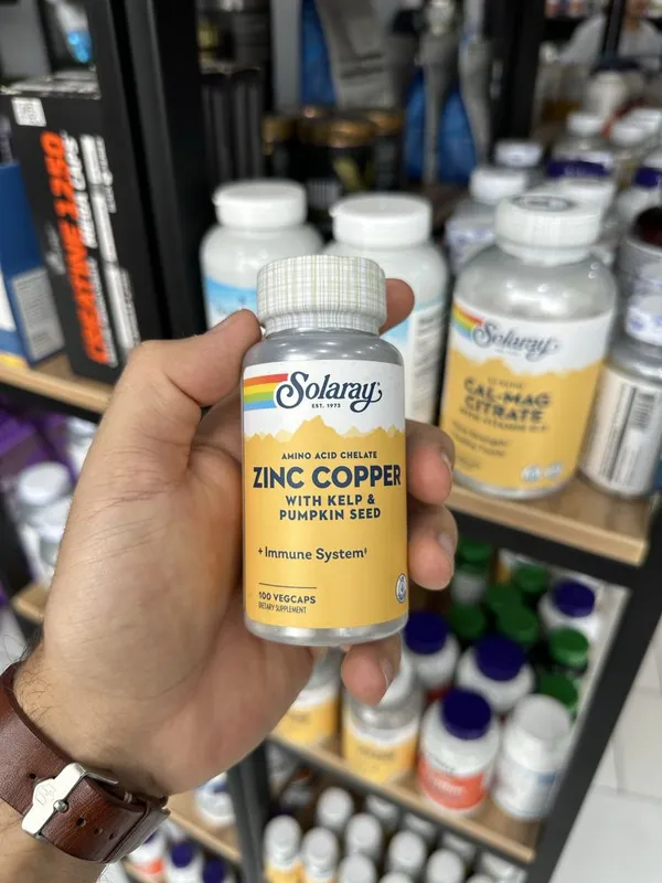Solaray Zinc Copper with Kelp & Pumpkin Seed 100 kapsula 1 Solaray Zinc Copper with Kelp & Pumpkin Seed 100 kapsula 1