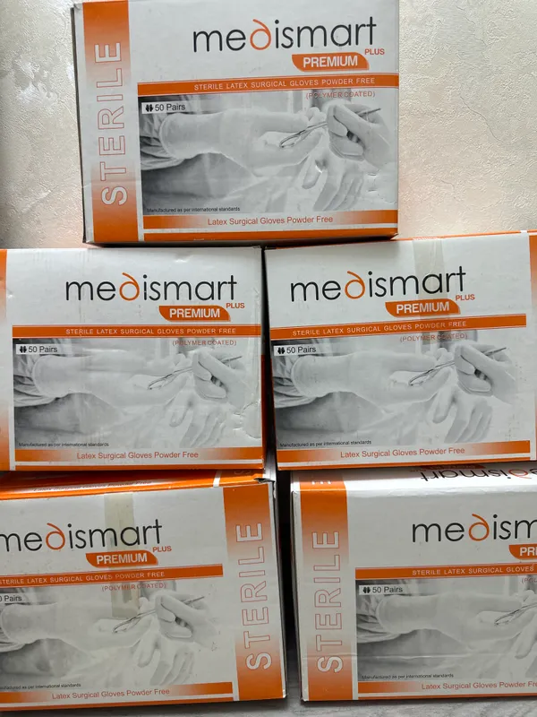 Стерильные перчатки Medismart Premium Plus 1