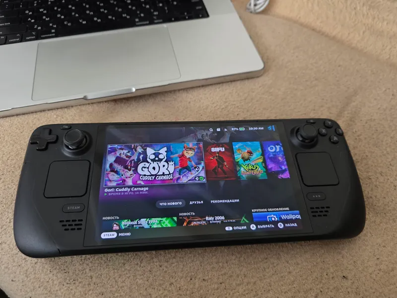 STEAM DECK OLED 512GB+512 GB samsung evo sd карта — фото 1