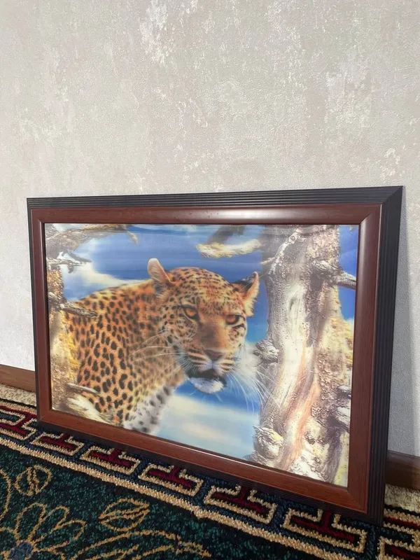 Картина 3D гепард (движущийся эффект)