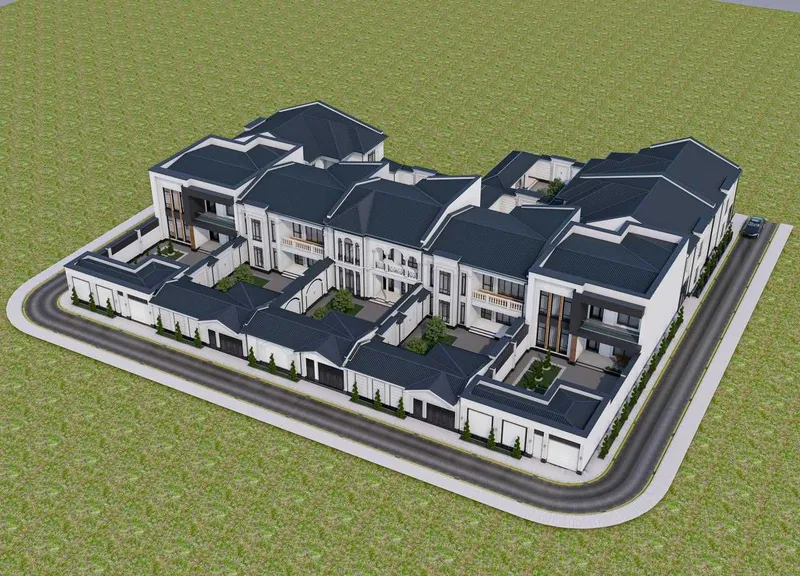 Продаётся просторный дом в Sayram Village ориентир — школа Дипломатии