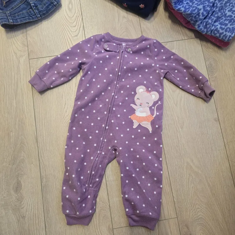 Флисовые тёплые слипы Carter's на 12 и 18 месяцев