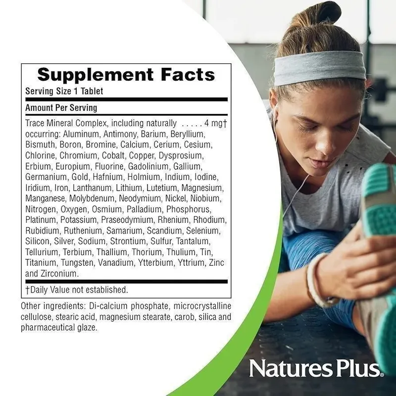 NaturesPlus Trace-Mins Минералы 80 таб Мультимикроэлементы — фото 1