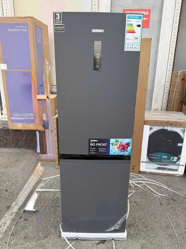 Холодильник Ziffler FRF-290BFDG No Frost Inverter
