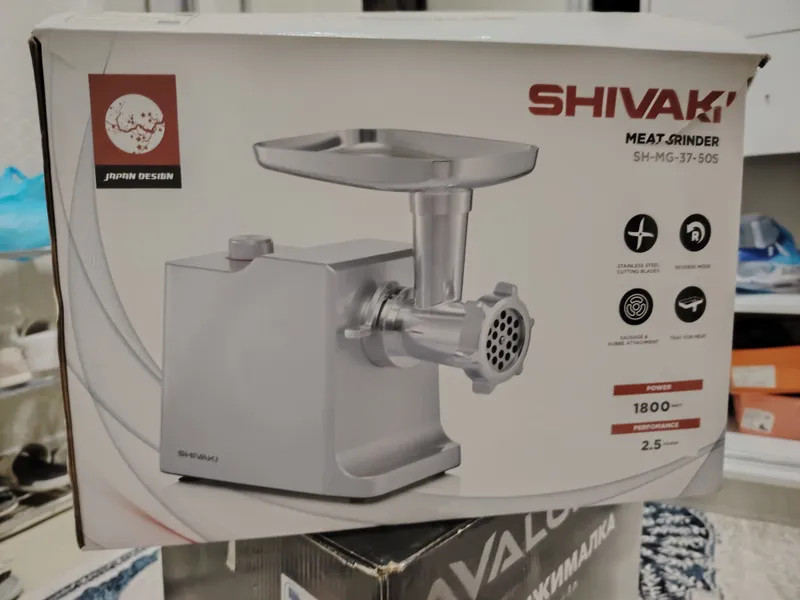 Электромясорубка Shivaki SH-MG-37-50S коробка бор / идеал — фото 2