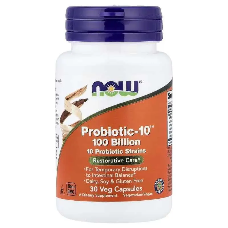 NOW Foods Probiotic-10 Probiotic - 10 пробиотик-10 Probiotik - 10 — фото 3