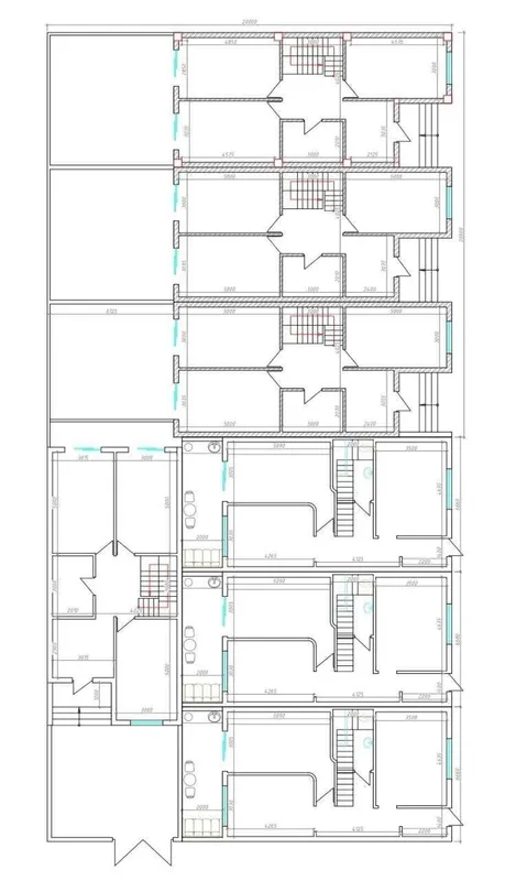 SamPi Угловой 40*20 утвержденный проект 7 коттеджей