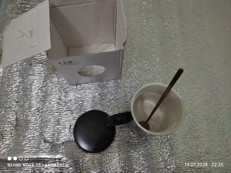 Кружка с ложкой новый 1
