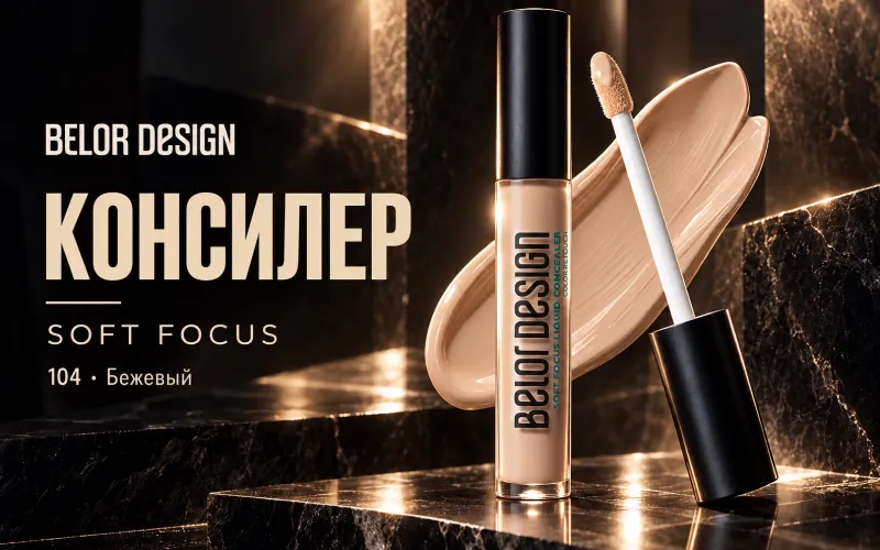 Консилер Belor Design Soft Focus, тон 104 7 Консилер Belor Design Soft Focus, тон 104 7