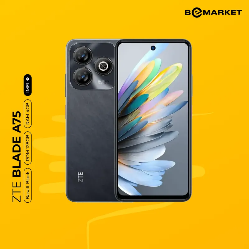 ZTE Blade A75, Basalt Black, 4/128 GB