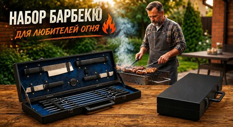 Наборы для подарка охотнику или рыбаку в кожаных кейсах — фото 3