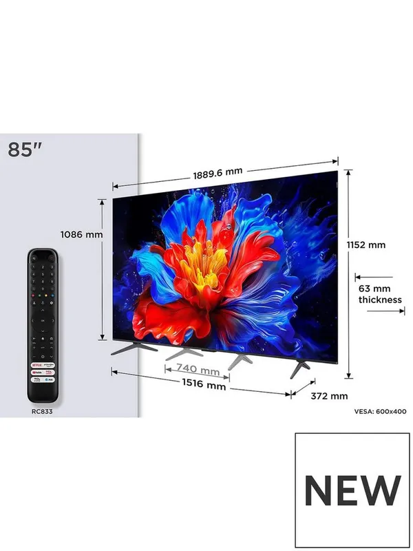Телевизор TCL 85 QLed 144Hz Smart Tv самый низкий цена со склада — фото 2