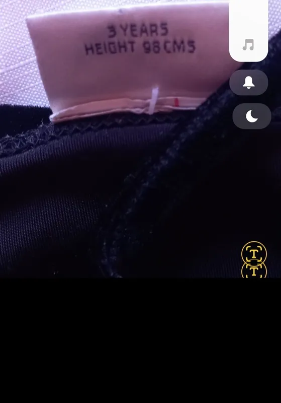 Новое чёрное бархатное платье фирмы Next на 3 года — фото 2