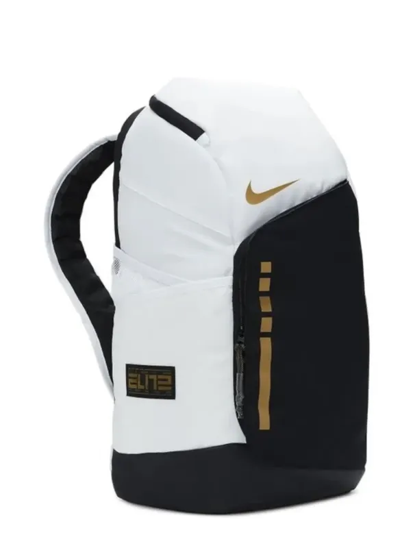 Рюкзак Nike Elite белочёрный с золотыми элементами 3