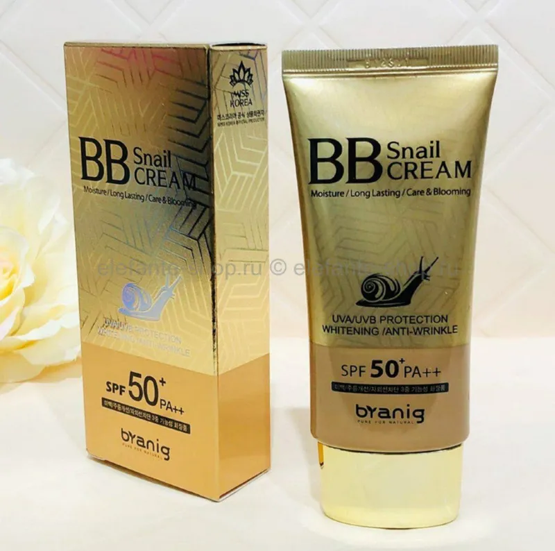 Тональный BB Крем Byanig BB Snail Cream SPF50+ PA+++