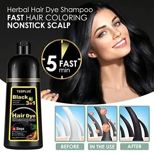 Black hair shampoo - ayollar va erkaklar uchun maxsus — фото 2